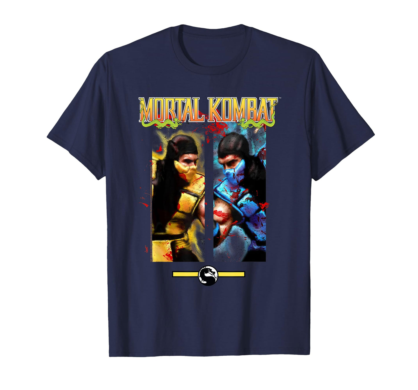 Mortal Kombat Scorpion vs Sub-Zero Face Off Video Game T-Shirt