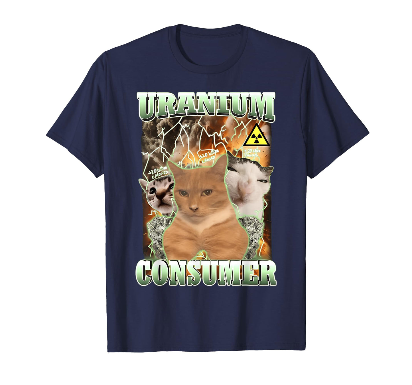 Uranium Consumer Cat & FUNNY Cute Cats T-Shirt for Men Women Girls Kids