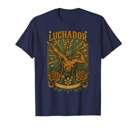 Vintage Luchador Lucha Libre Mexican Wrestling T-Shirt