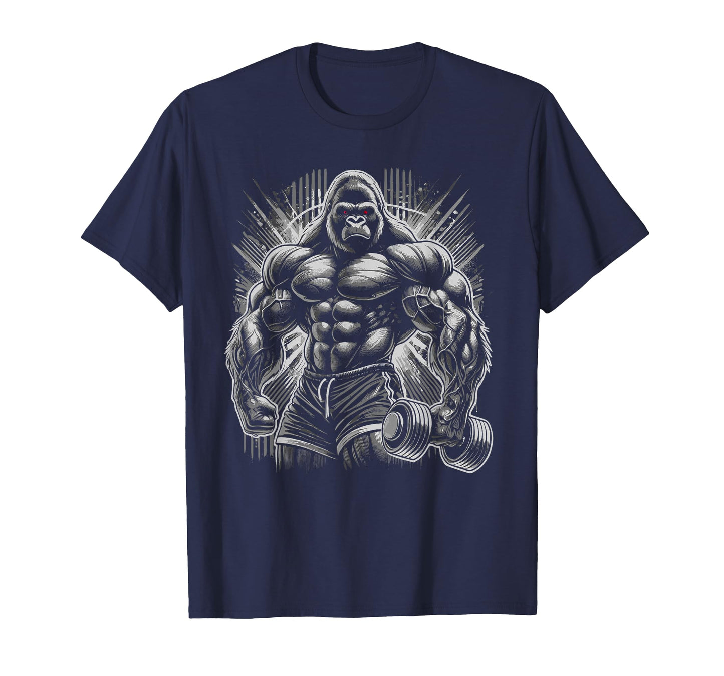 Gorilla Monkey Gym Wear Bodybuilding Workout Motivation T-Shirt