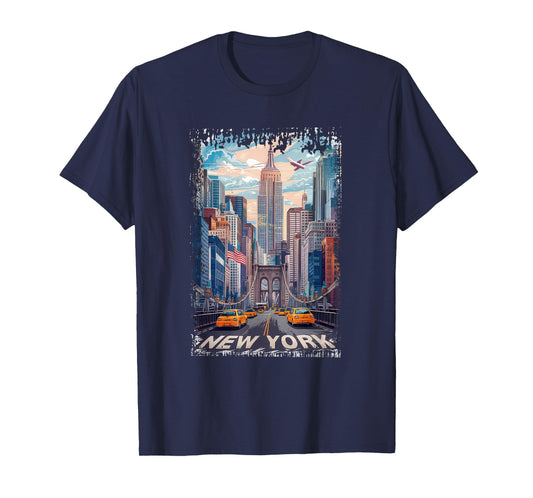New York Gifts For Men Women NY City Vintage Sport Urban NYC T-Shirt