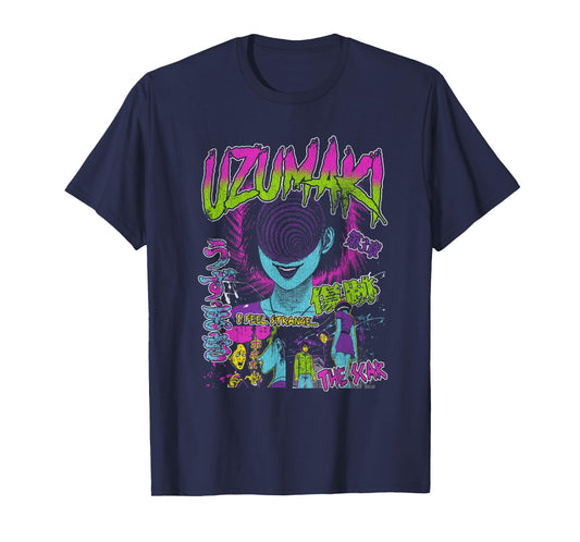 Uzumaki Junji Ito Spiral Girl Horror Manga T-Shirt