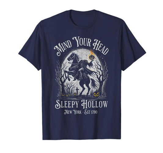 Vintage Mind Your Head Sleepy Hollow Headless Horseman T-Shirt