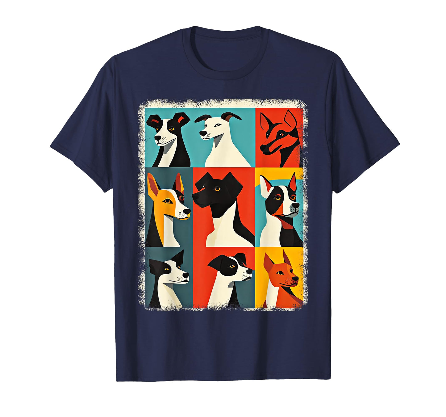 Retro Mid-Century Modern Dogs 50s 60s Style T-Shirt