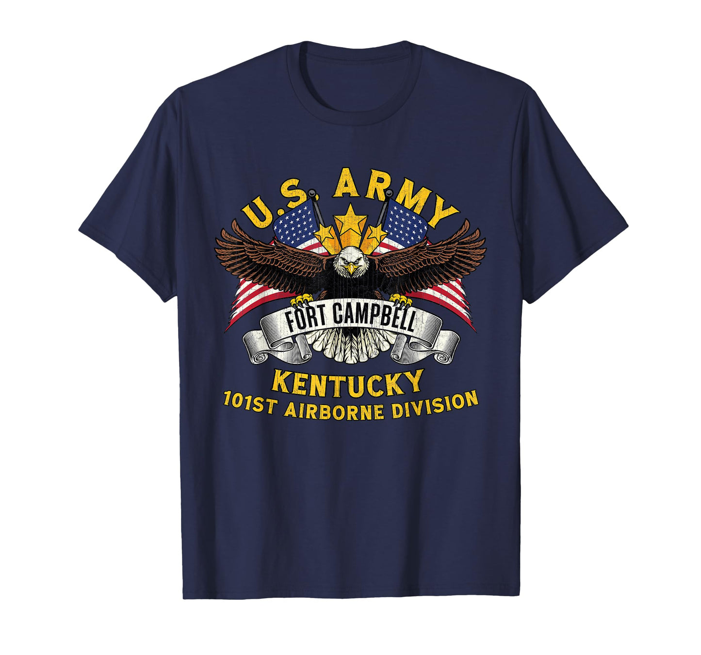 Fort Campbell Kentucky KY Vintage Military Base Veterans Day T-Shirt
