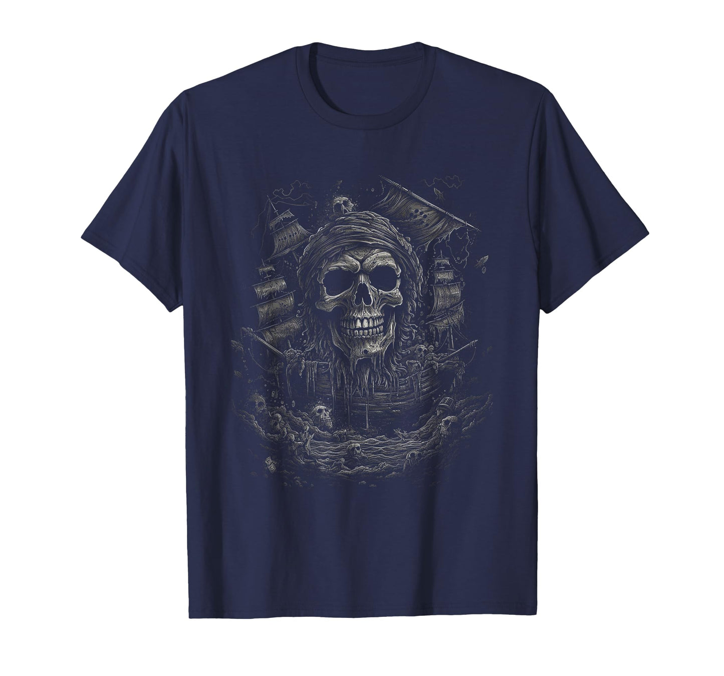 Skull & Crossbones, Pirate Vintage T-Shirt