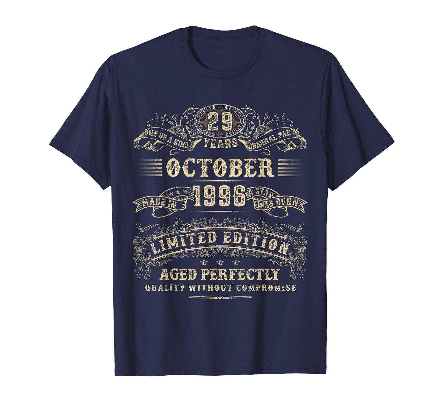 29 Year Old Gifts 29th Birthday October 1996 Limited Edition T-Shirt