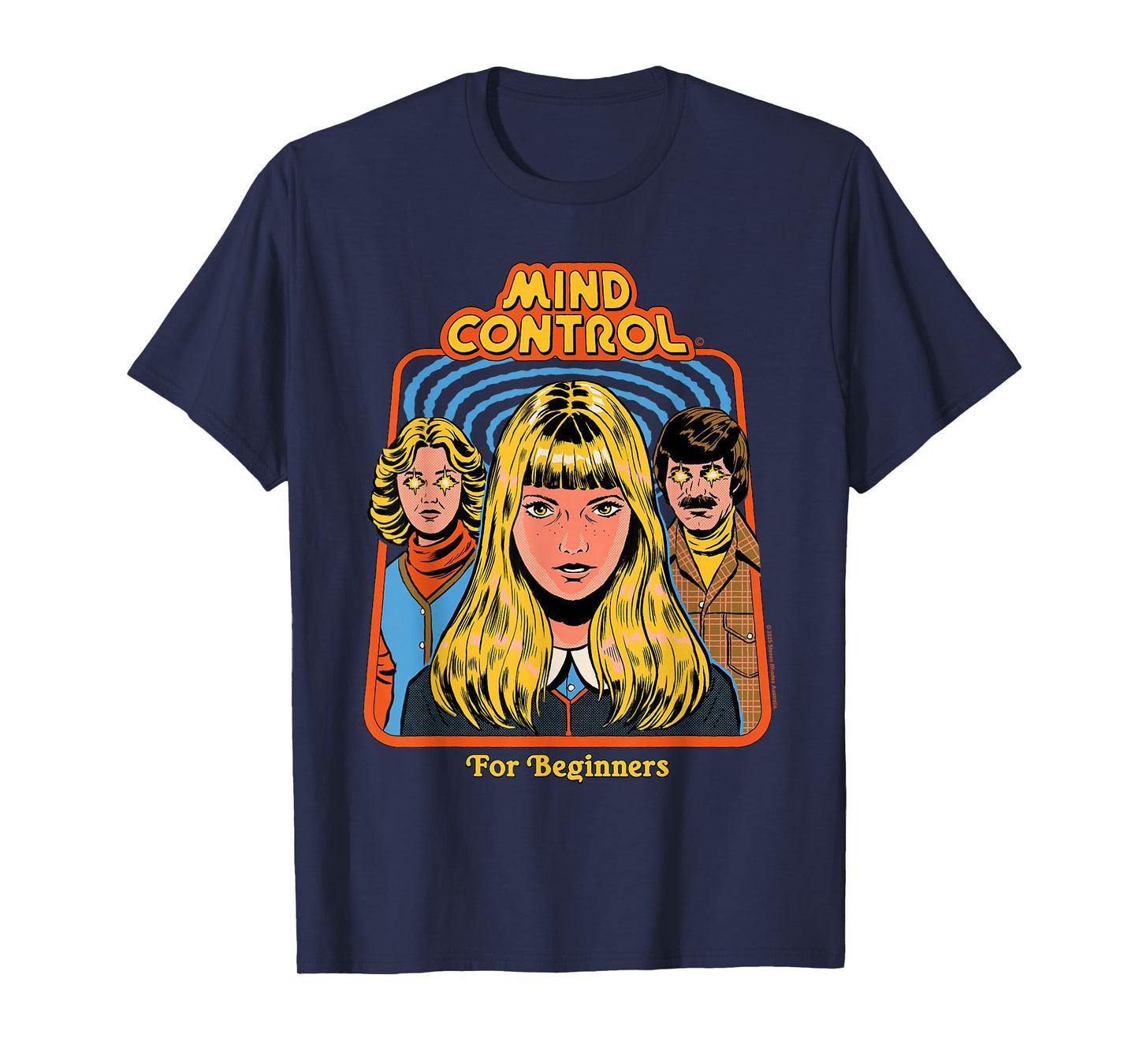 Mind Control Sarcastic Retro Vintage Funny Adult Humor T-Shirt
