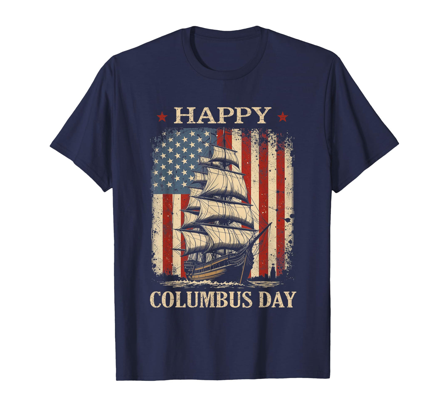Happy Columbus Day Design Christopher Columbus Italian T-Shirt