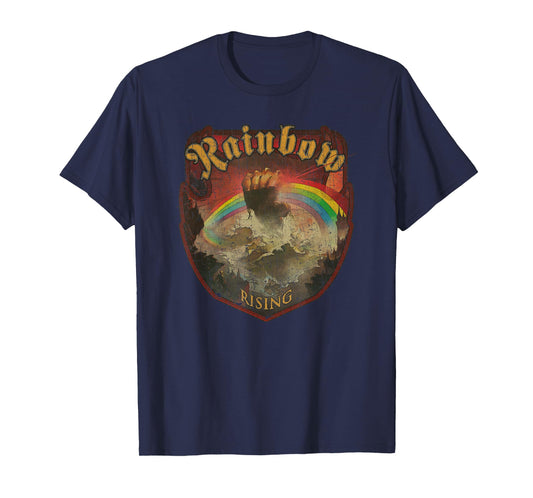 Vintage Rainbow Rising 70s Music Demon Hard Rock T-Shirt