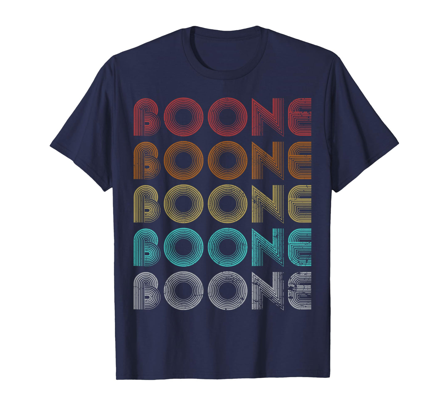 Boone Family Name I Love Boone Personalized Vintage T-Shirt