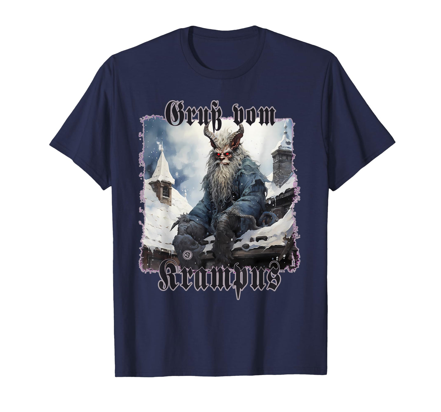 Greeting from Krampus Christmas Legend Figure T-Shirt