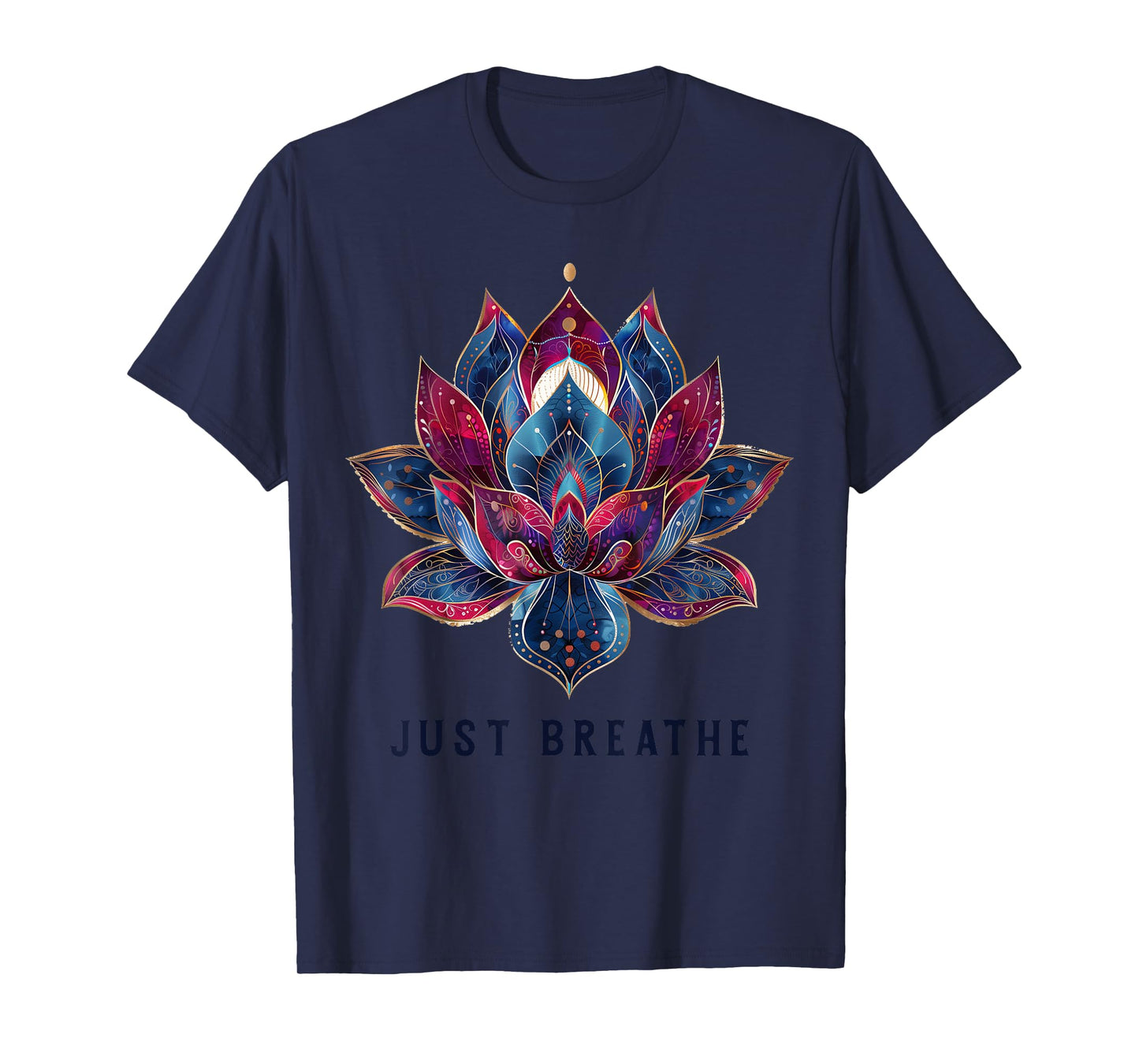 Yoga Lotus Flower Zen Buddhism Buddhist Buddha Meditation T-Shirt