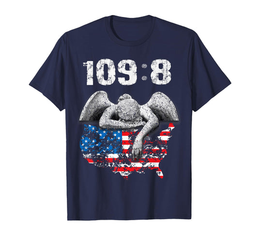 Psalm 109:8 KJV Bible Verse Tee Shirt NIV with Angel and USA