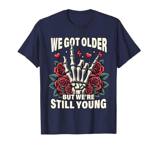 Vintage Elder Emo Moms Club Elder Emo Pop Punk We Got That Older We're Still That Young Unisex Adult T-Shirt