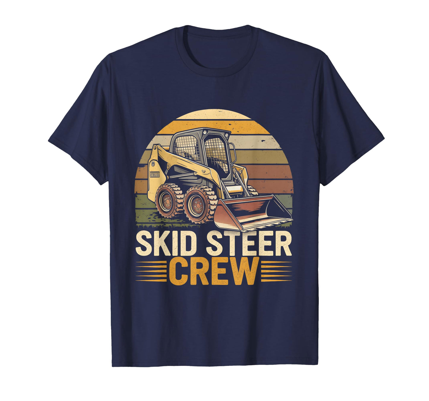 Retro Skid Steer Crew Vintage Heavy Equipment Operator T-Shirt