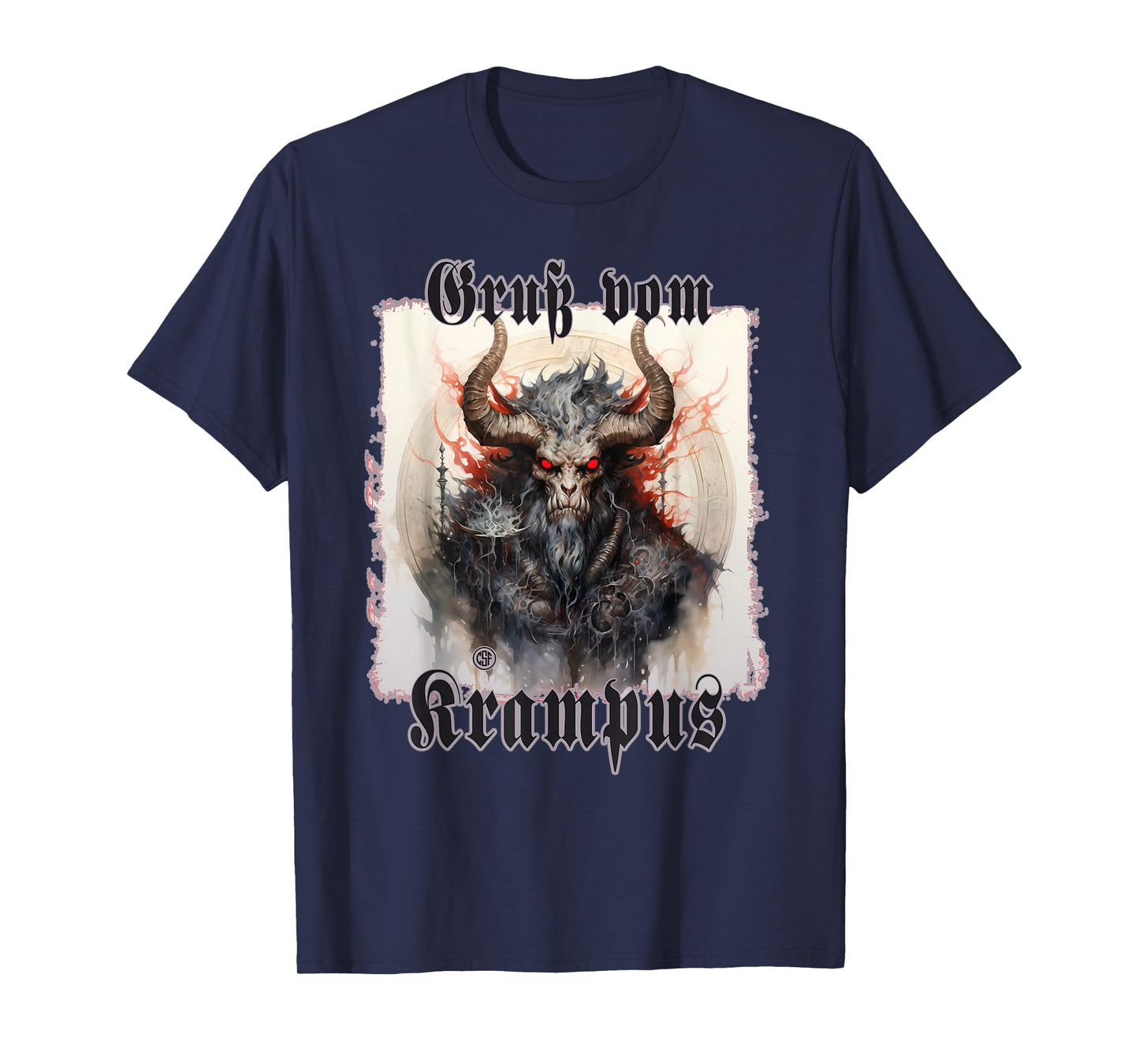 Greeting from Krampus Christmas Legend Figure T-Shirt