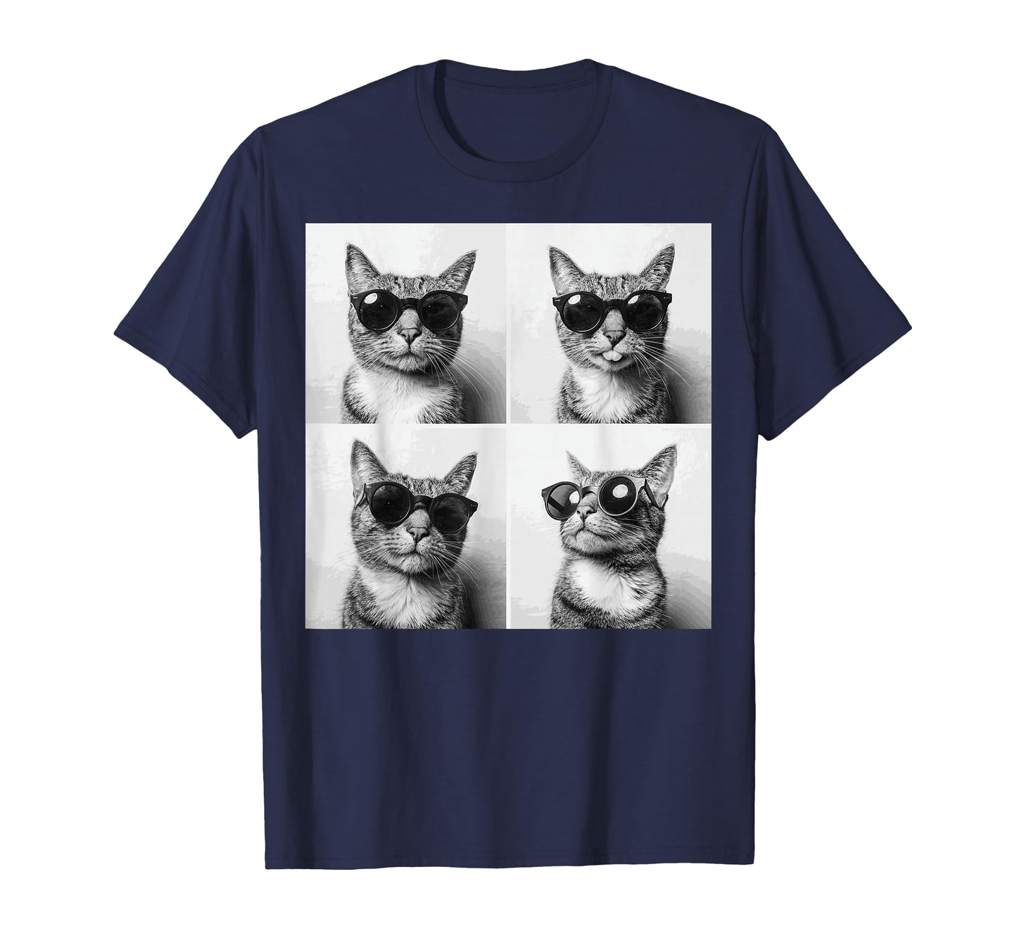Funny Graphic Cat Photobooth Selfie Funny T-Shirt