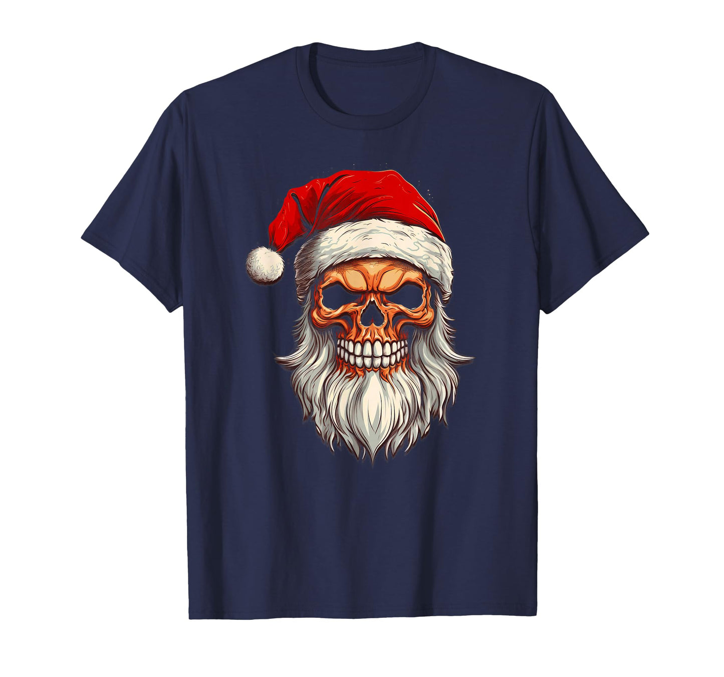 Scary Christmas Santa Claus Graphic Funny Christmas T-Shirt