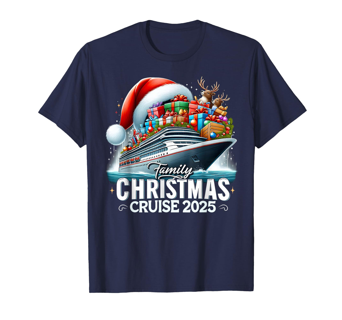Family Christmas Cruise 2025 Matching Family Cruise Holiday T-Shirt