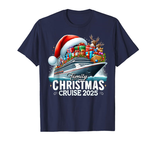 Family Christmas Cruise 2025 Matching Family Cruise Holiday T-Shirt