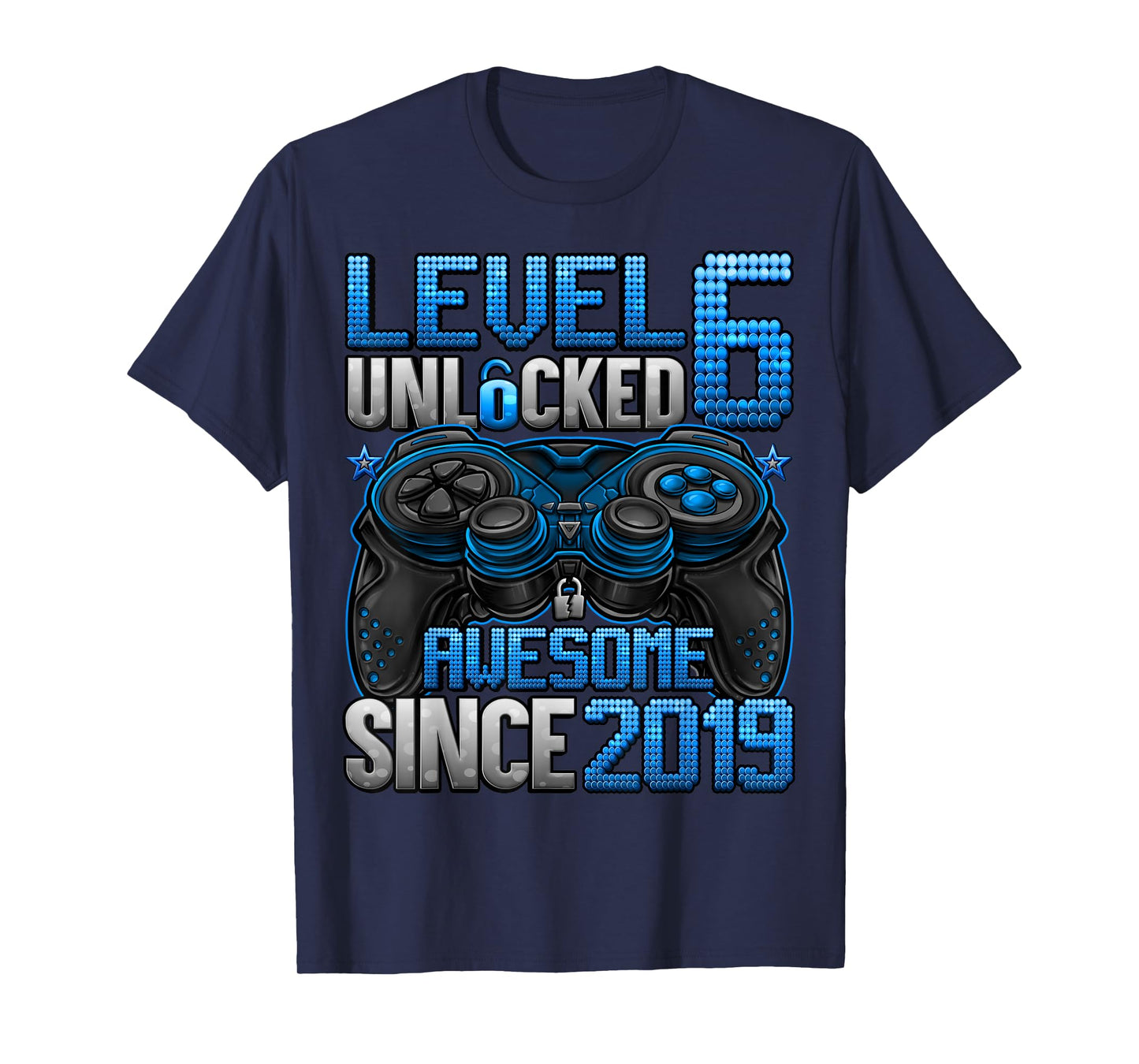 Level 6 Unlocked 6 Year Old Gifts For Boys 6th Birthday Boy T-Shirt