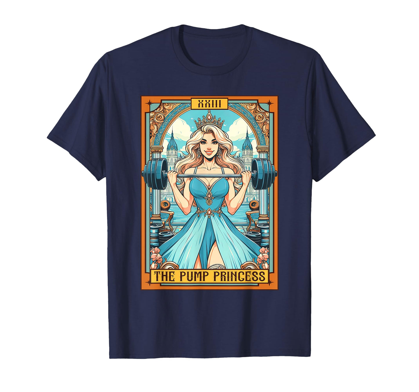 Body Pump Fitness Workout Gym The Pump Princess Tarot Card T-Shirt