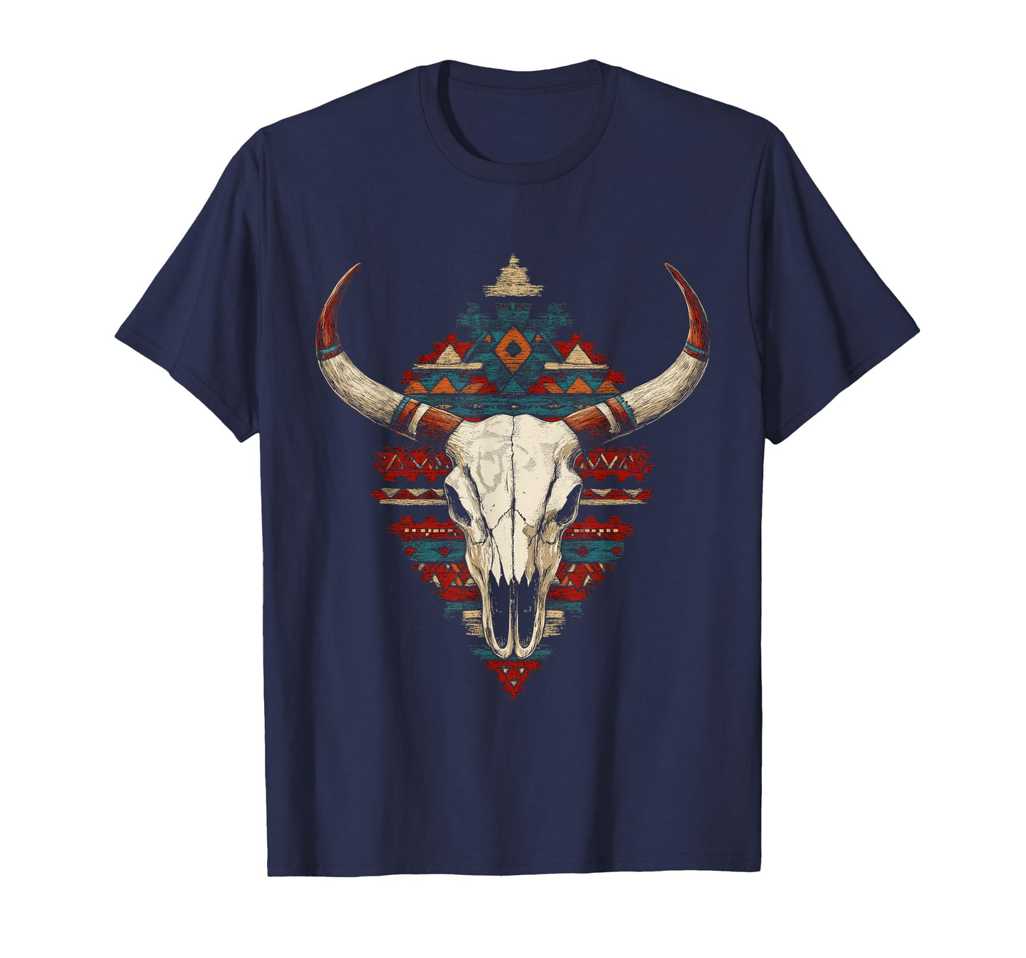 Boho Style Western Native American Indigenous Aztec T-Shirt