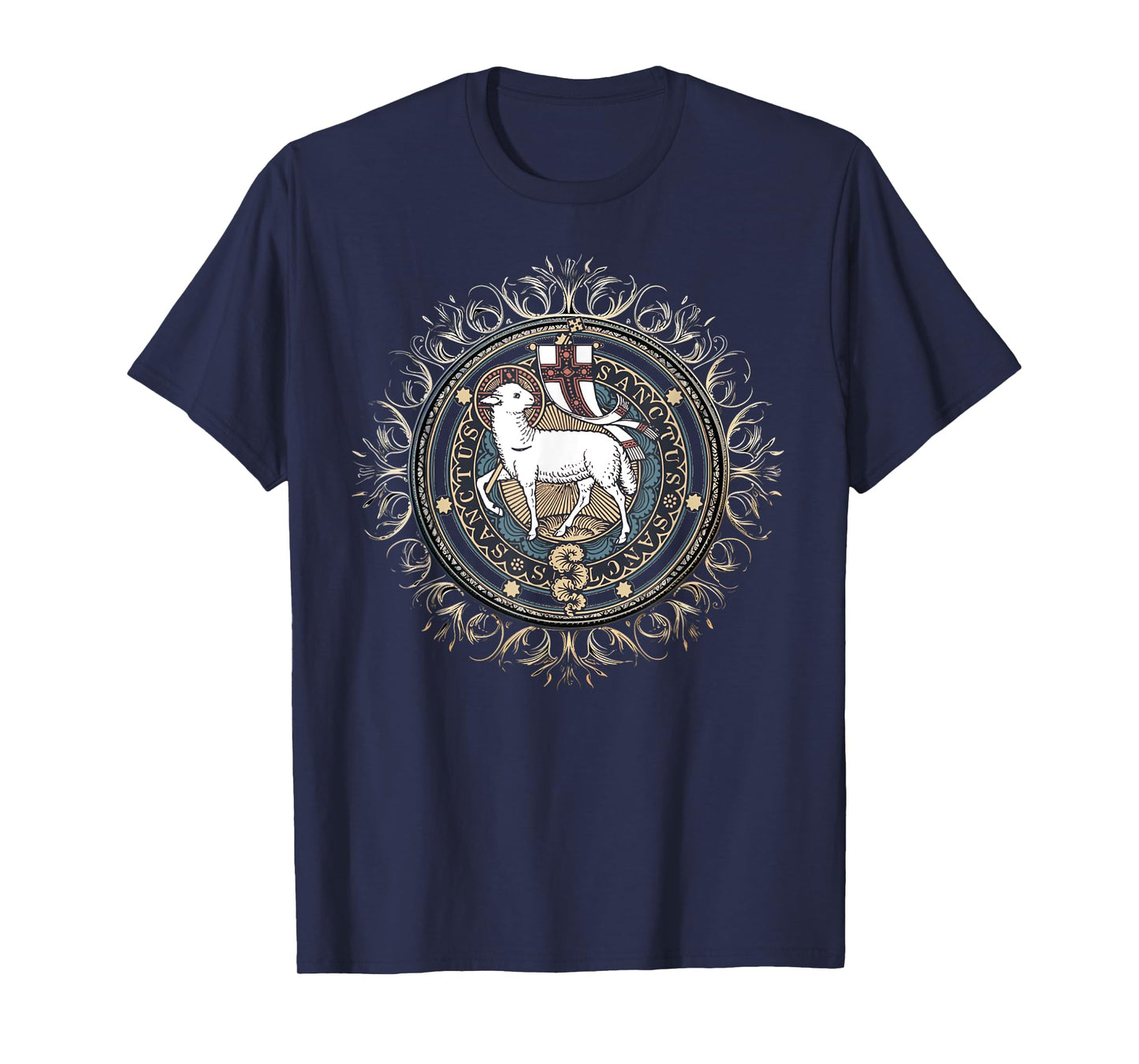 Agnus Dei Sanctus Traditional Latin Mass Catholic T-Shirt