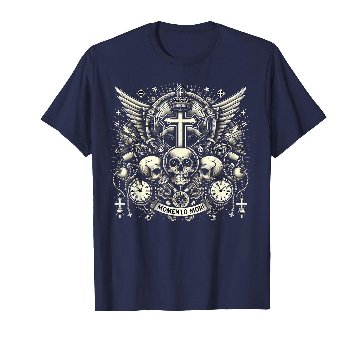 Memento Mori Catholic Traditional Latin Mass Skull T-Shirt