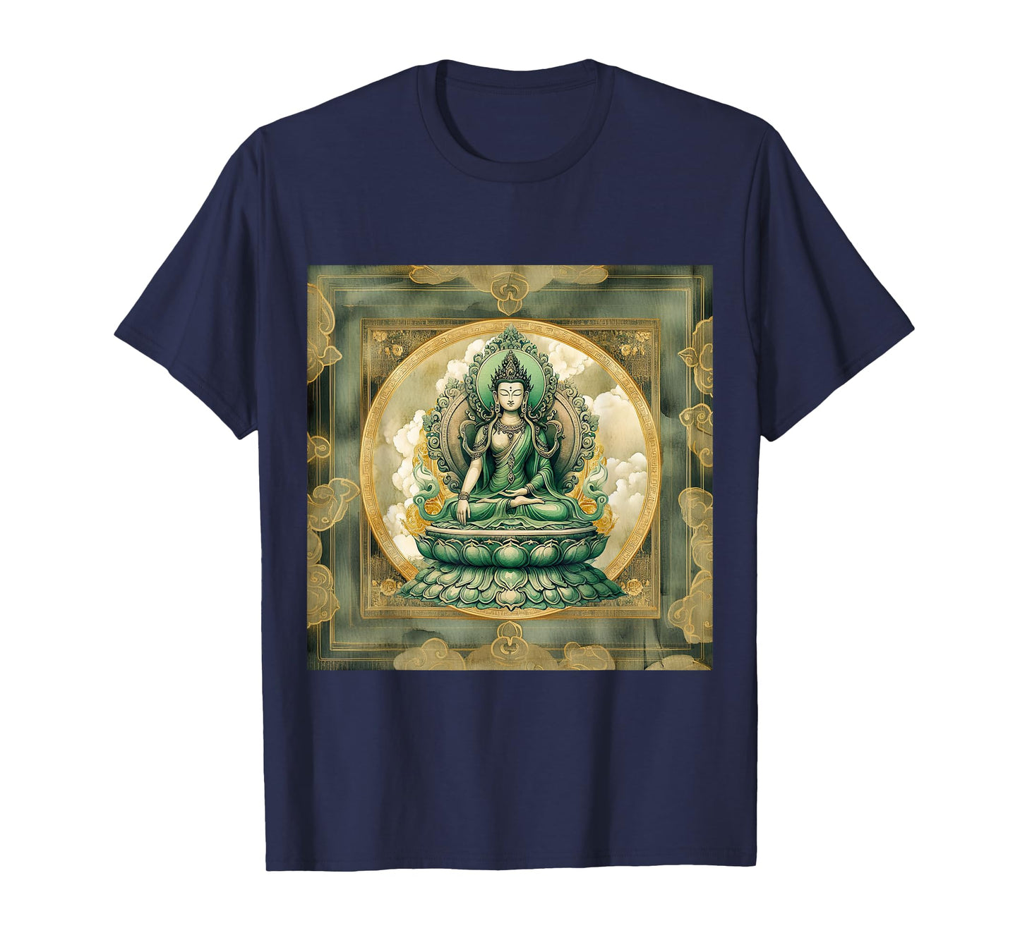 Green Tara Goddess Ancient Tibetan Buddhism T-Shirt