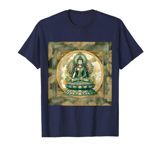 Green Tara Goddess Ancient Tibetan Buddhism T-Shirt