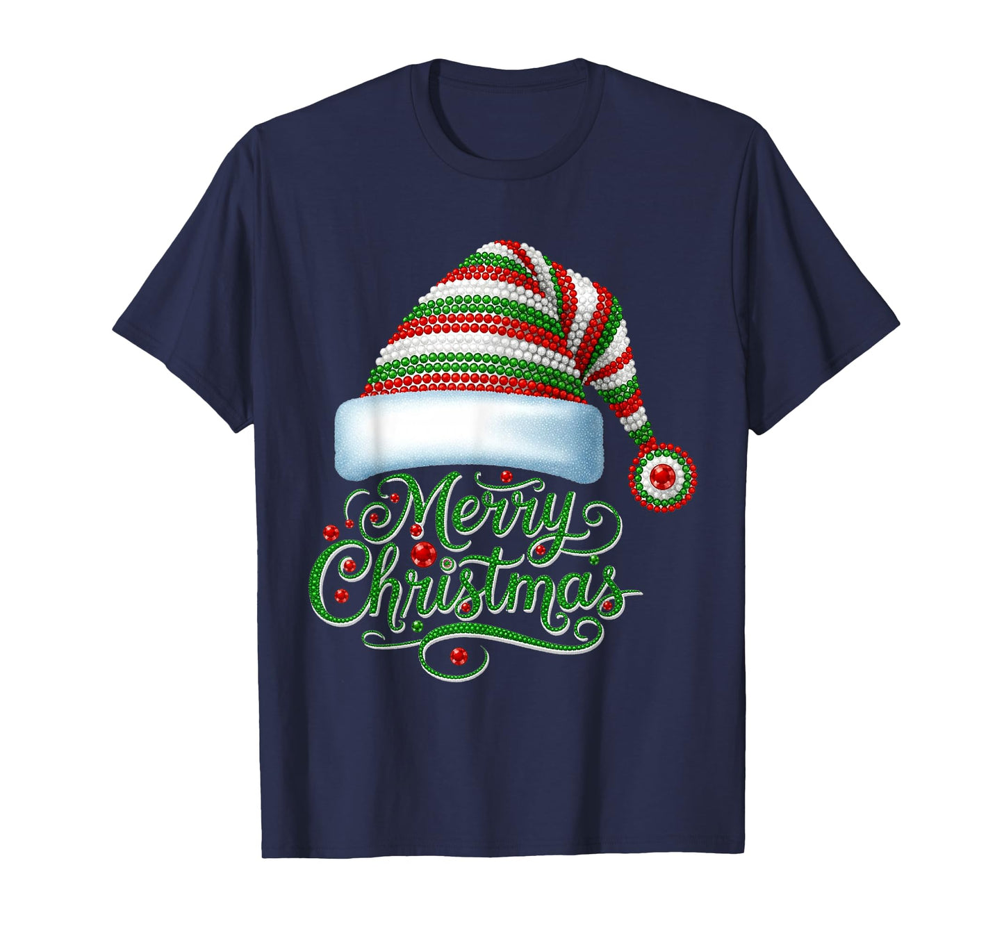 Funny Merry Christmas Santa Hat Xmas Family Matching Pajama T-Shirt