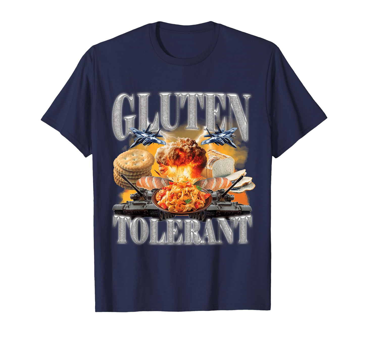 Gluten Tolerant Funny Sarcastic Gluten Tolerance Meme Humor T-Shirt