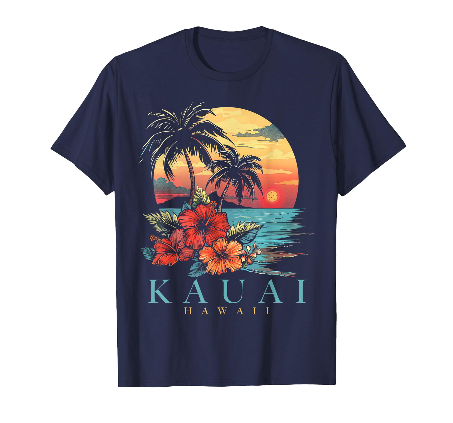 Kauai Hawaii Aloha Hawaiian Surf Surfer Vintage T-Shirt