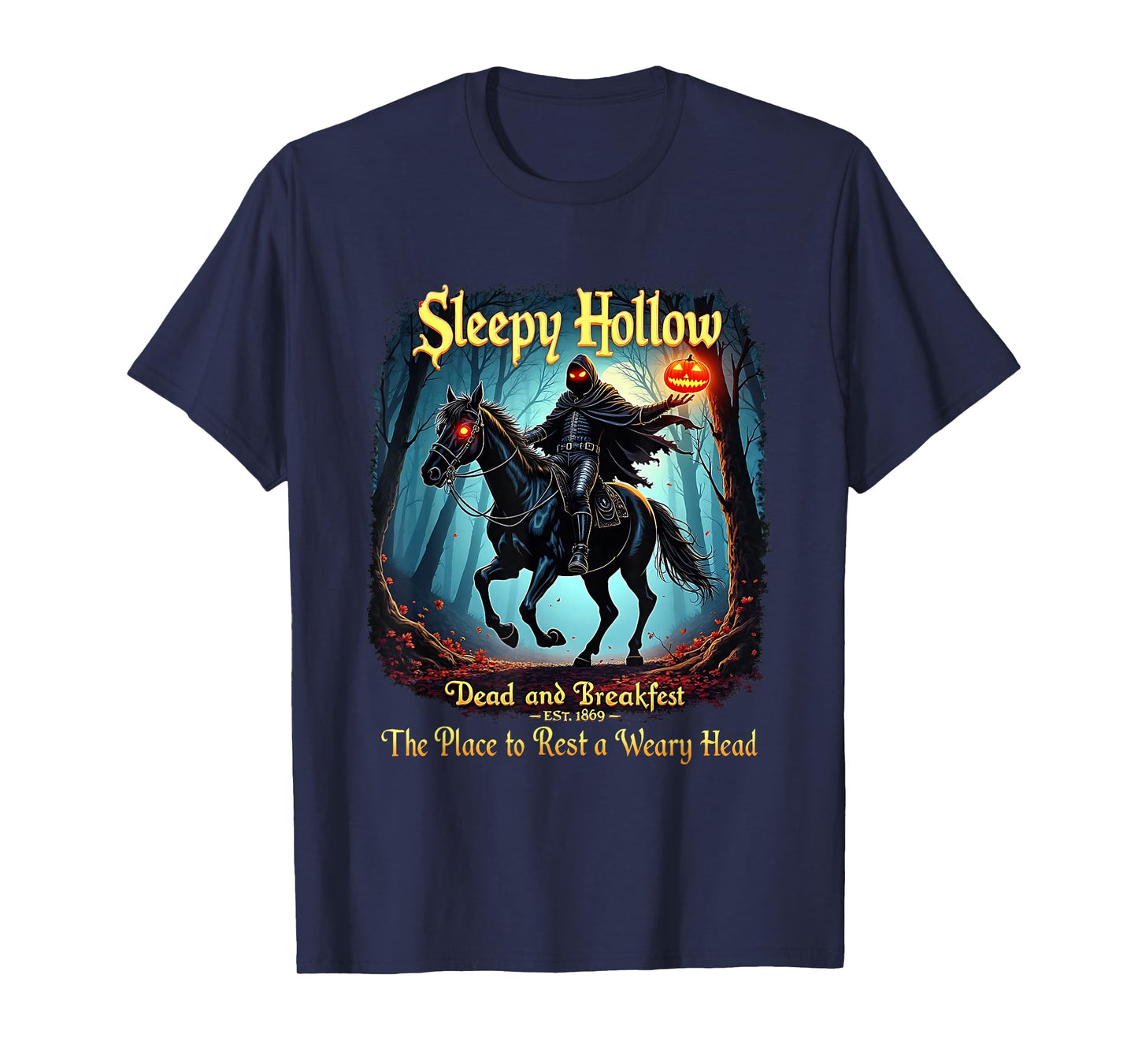 Sleepy Hollow Horseman Halloween Spooky Season Vintage T-Shirt
