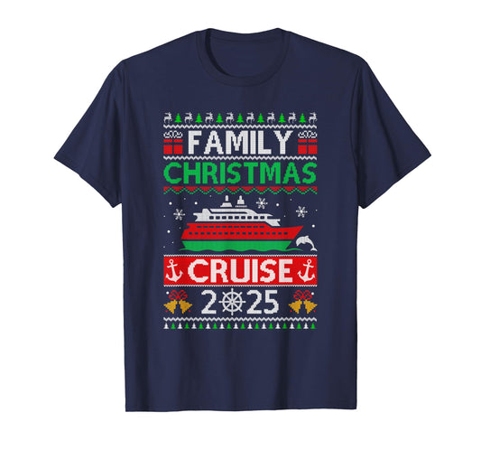Family Christmas Cruise 2025 Family Cruise Squad Matching T-Shirt