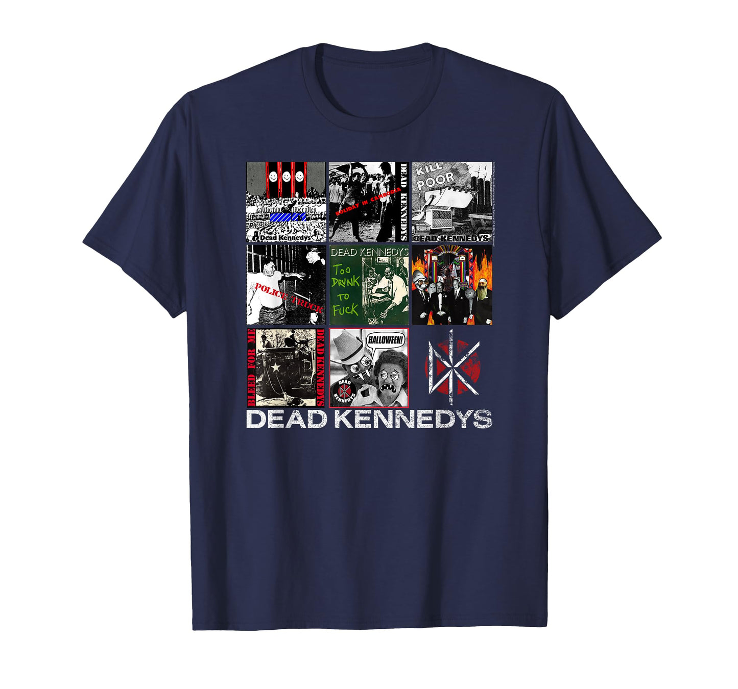 Dead Kennedys Singles Covers Vintage Punk Band T-Shirt