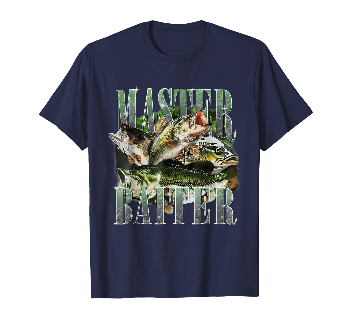 Master Baiter Vintage Bass Fishing Funny Fisherman T-Shirt