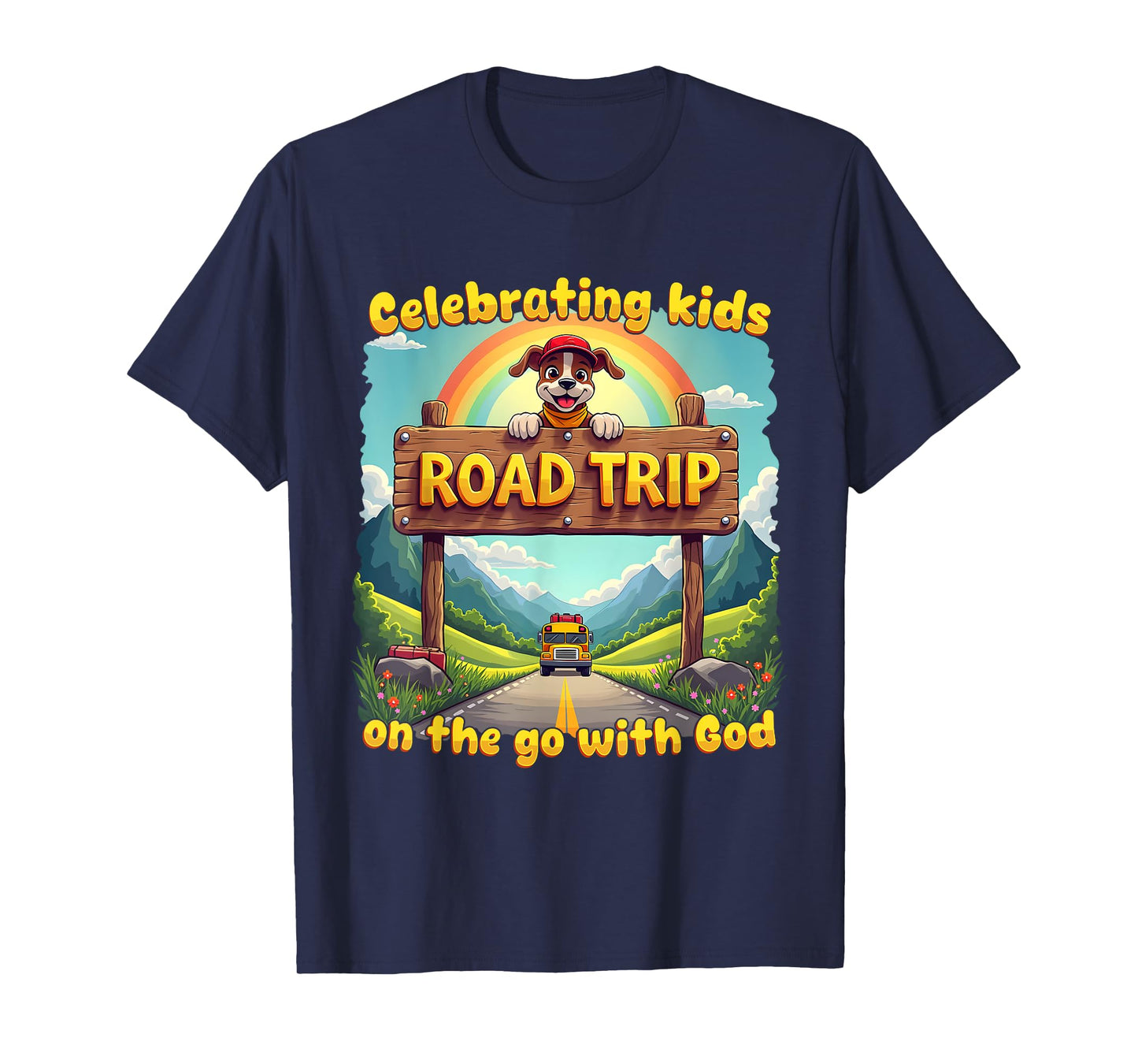 Kids On The Go Christian VBS 2025 Road Trip Celebrating T-Shirt