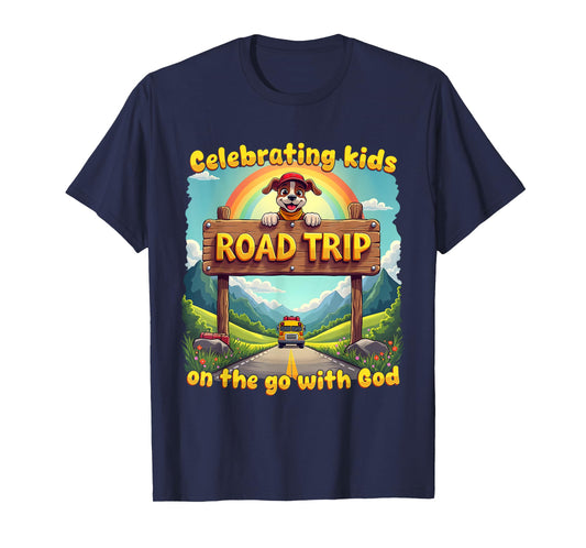 Kids On The Go Christian VBS 2025 Road Trip Celebrating T-Shirt