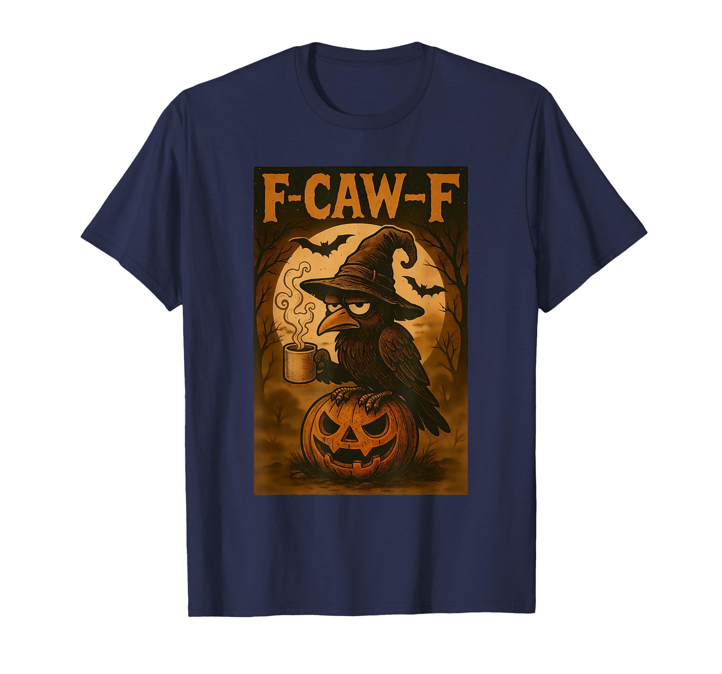 FcawF Crow Grumpy Raven Witch Funny Halloween Lazy Costume T-Shirt