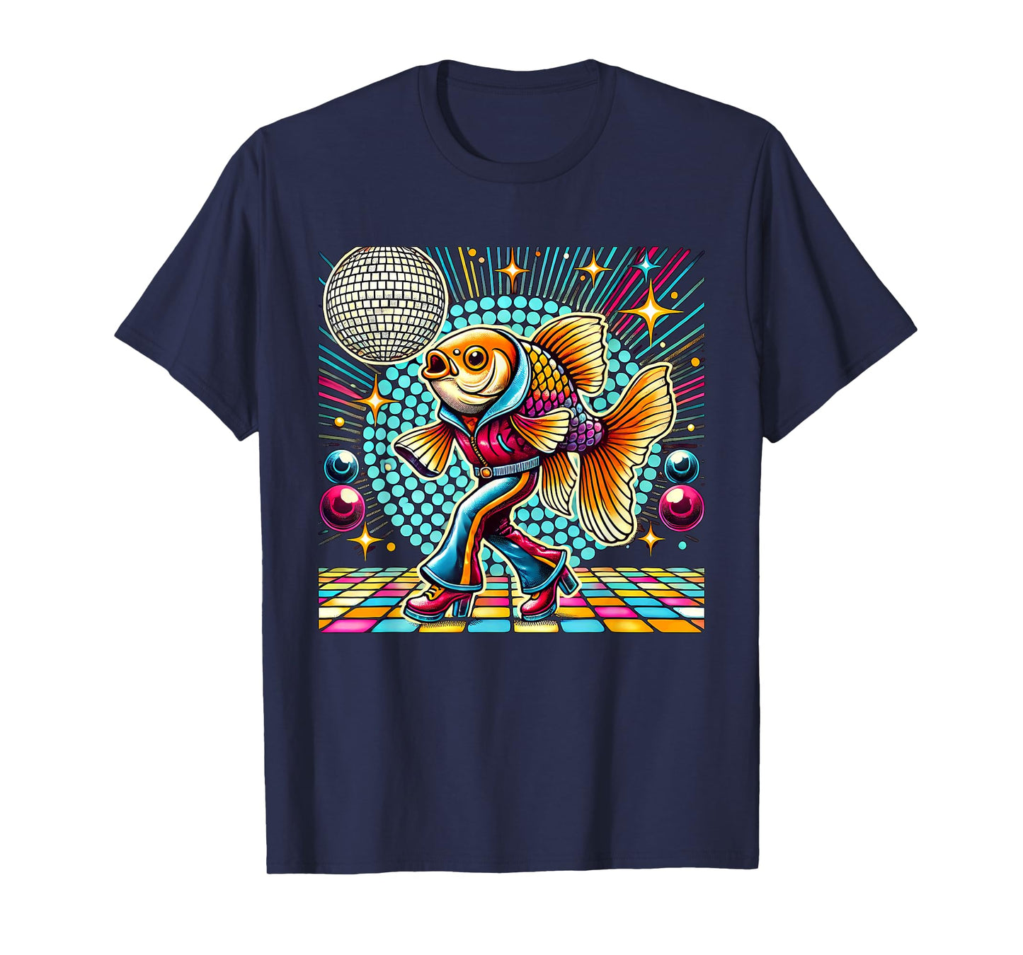 Aesthetic Fish Disco T-Shirt