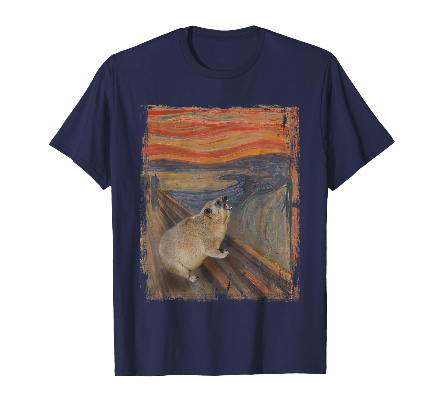 Hyrax Scream Meme Vintage Awawa Hyrax Lover T-Shirt
