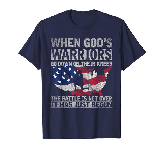 Patriotic Christian Devotee God Christianity US Flag Jesus T-Shirt