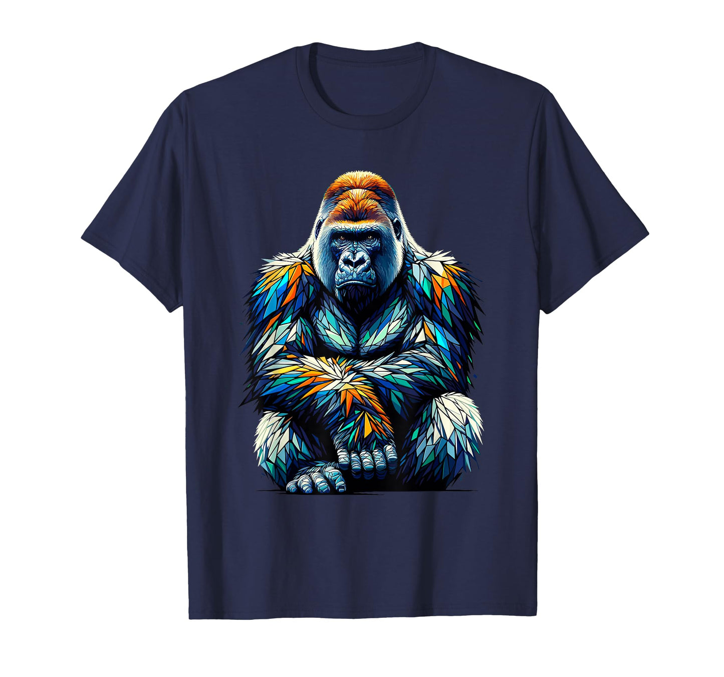 Polygon Art Silverback Gorilla Gorillas T-Shirt