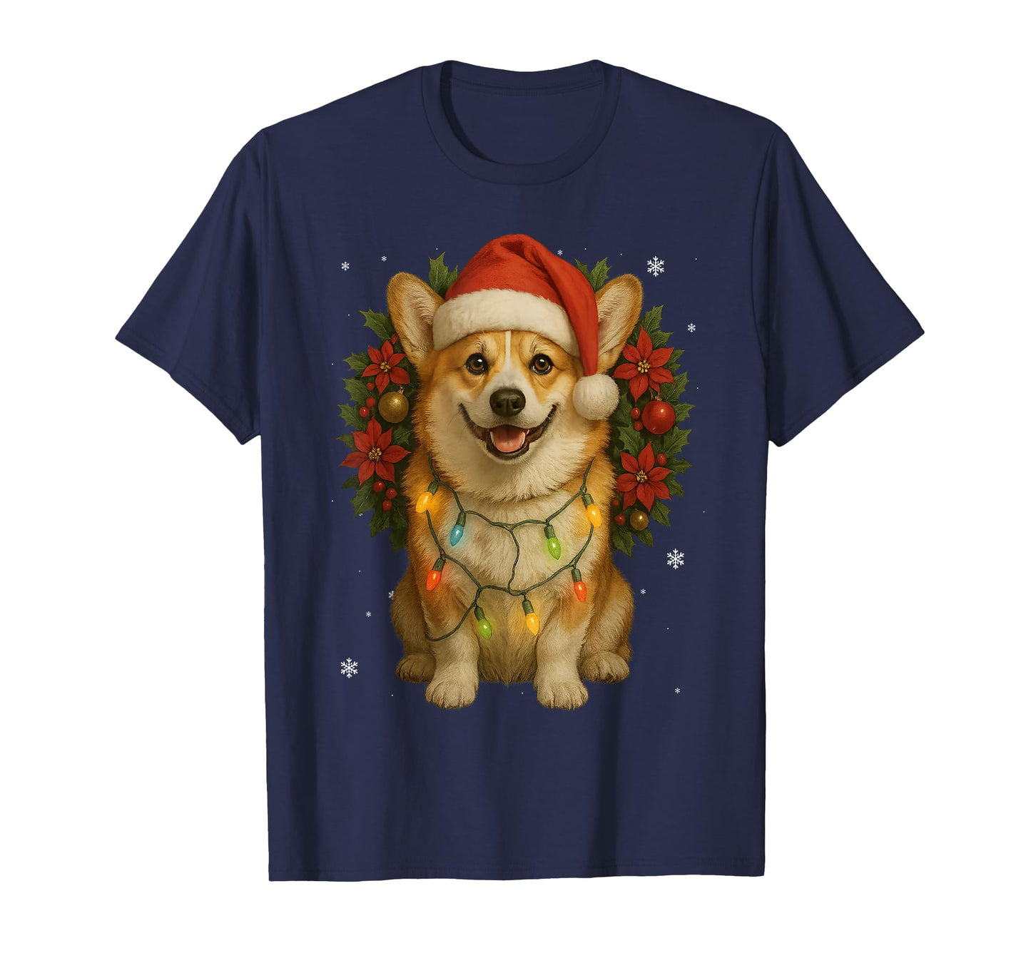 Cute Corgi Mistletoe Christmas Animal Xmas Dog Holidays T-Shirt