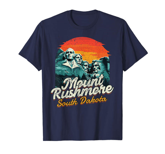 Vintage Mount Rushmore South Dakota National Park Souvenir T-Shirt
