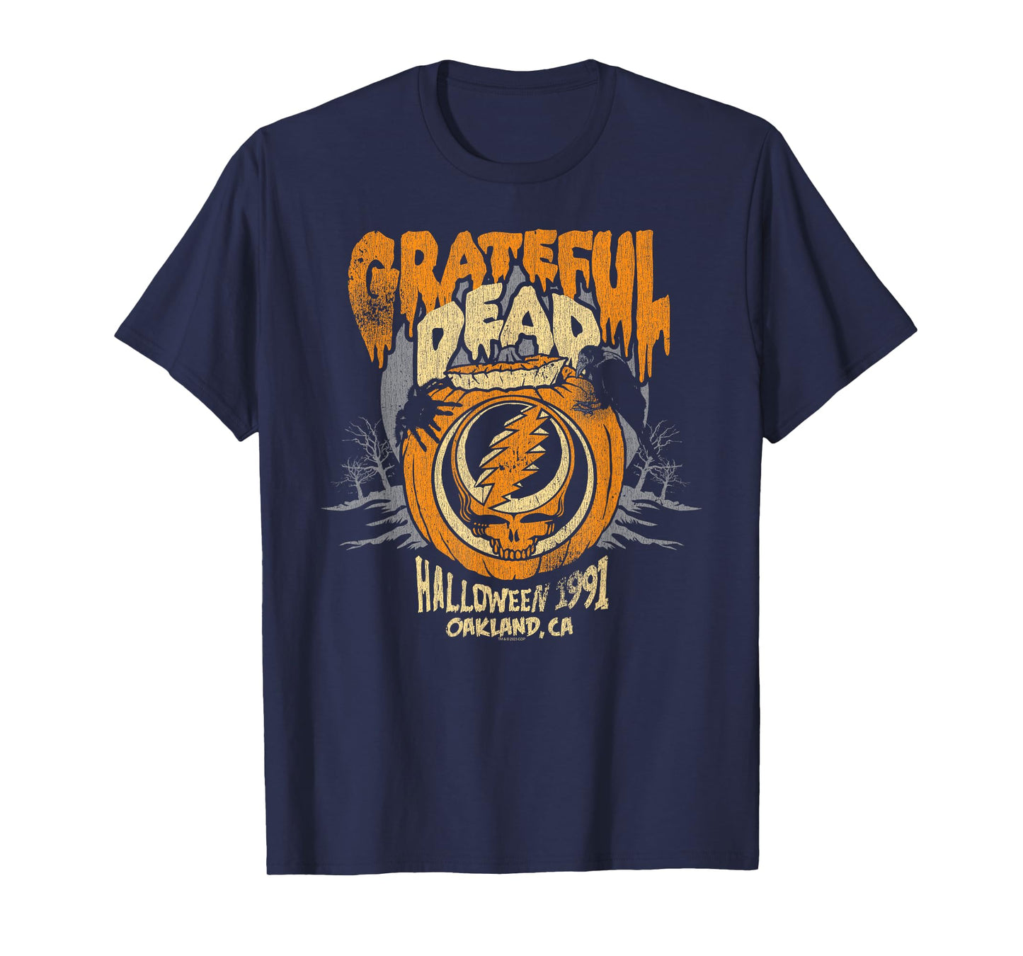 Grateful Dead Halloween Jack-o-Lantern Vintage Band T-Shirt