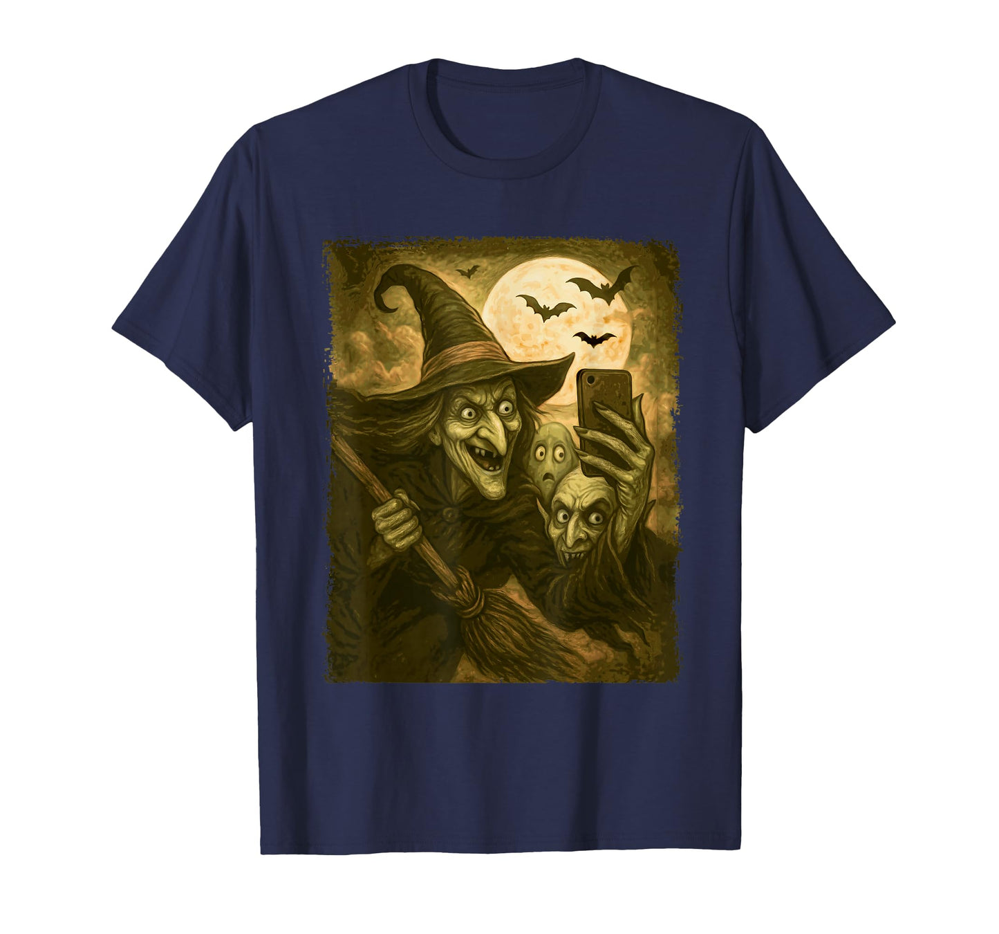 Witch Group Selfie Meme Funny Halloween T-Shirt